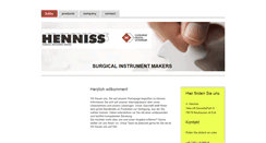 Desktop Screenshot of henniss-med.com