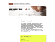 Tablet Screenshot of henniss-med.com